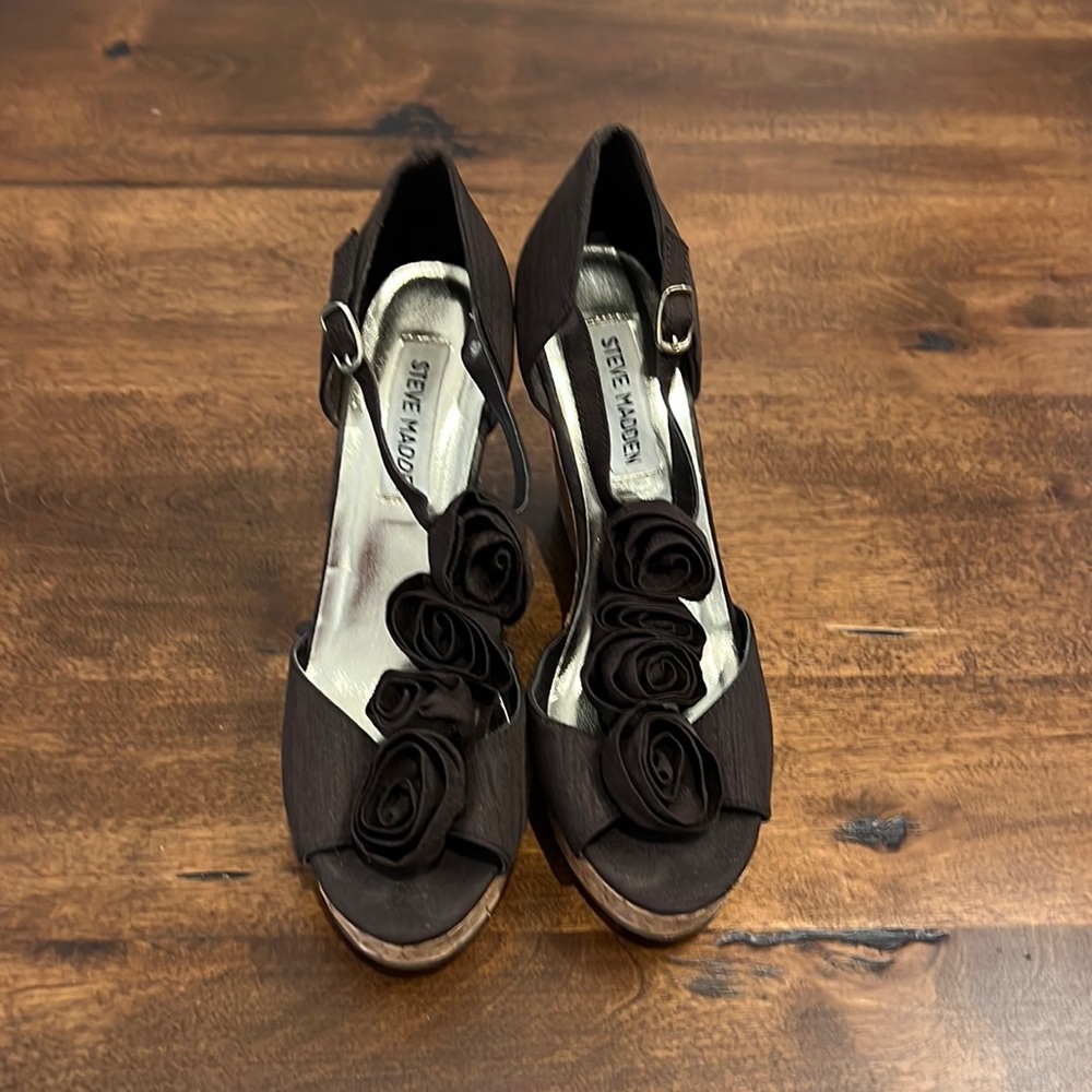 Steve Madden Corked Wedges.